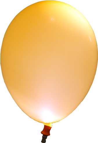Orange Led Balloon -25 Pack - Balloon (1200x1200), Png Download