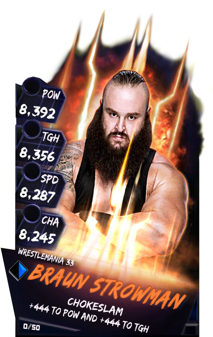 Braunstrowman S3 14 Wrestlemania33 Fusion (733x1158), Png Download