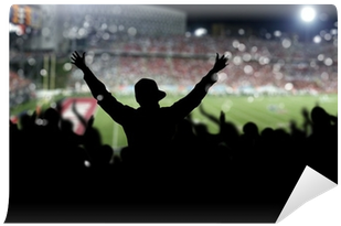 Crowd On The Stadium Wall Mural • Pixers® • We Live - Em Party 2016-fußball Ist Unser Leben Sacd (400x400), Png Download