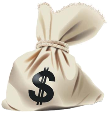 Source - Gallery4share - Com - Report - Money Bags - Money Bag For Photoshop (363x400), Png Download