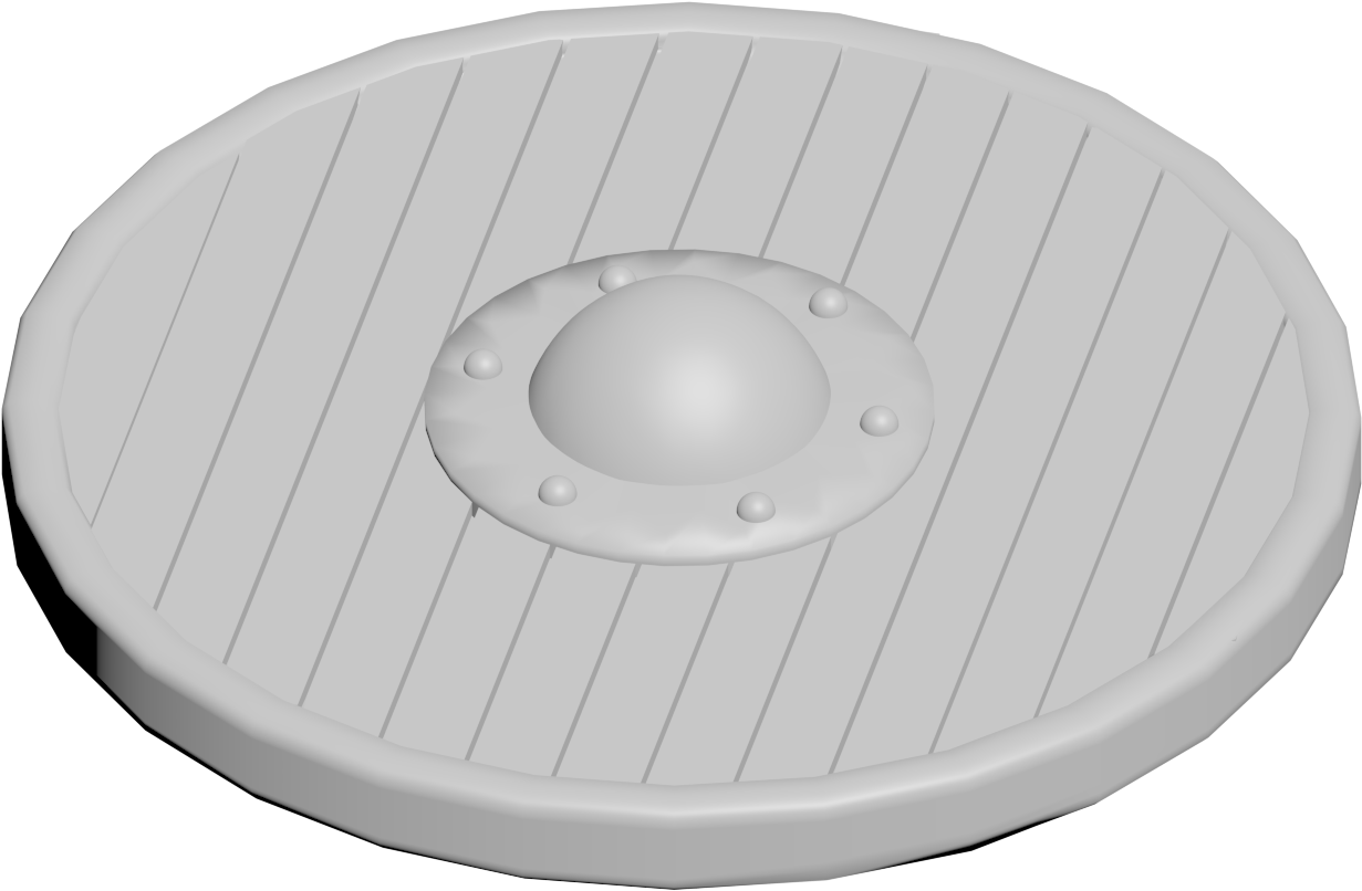 Shield Render Viking Sword And Shield - Circle (1920x1080), Png Download