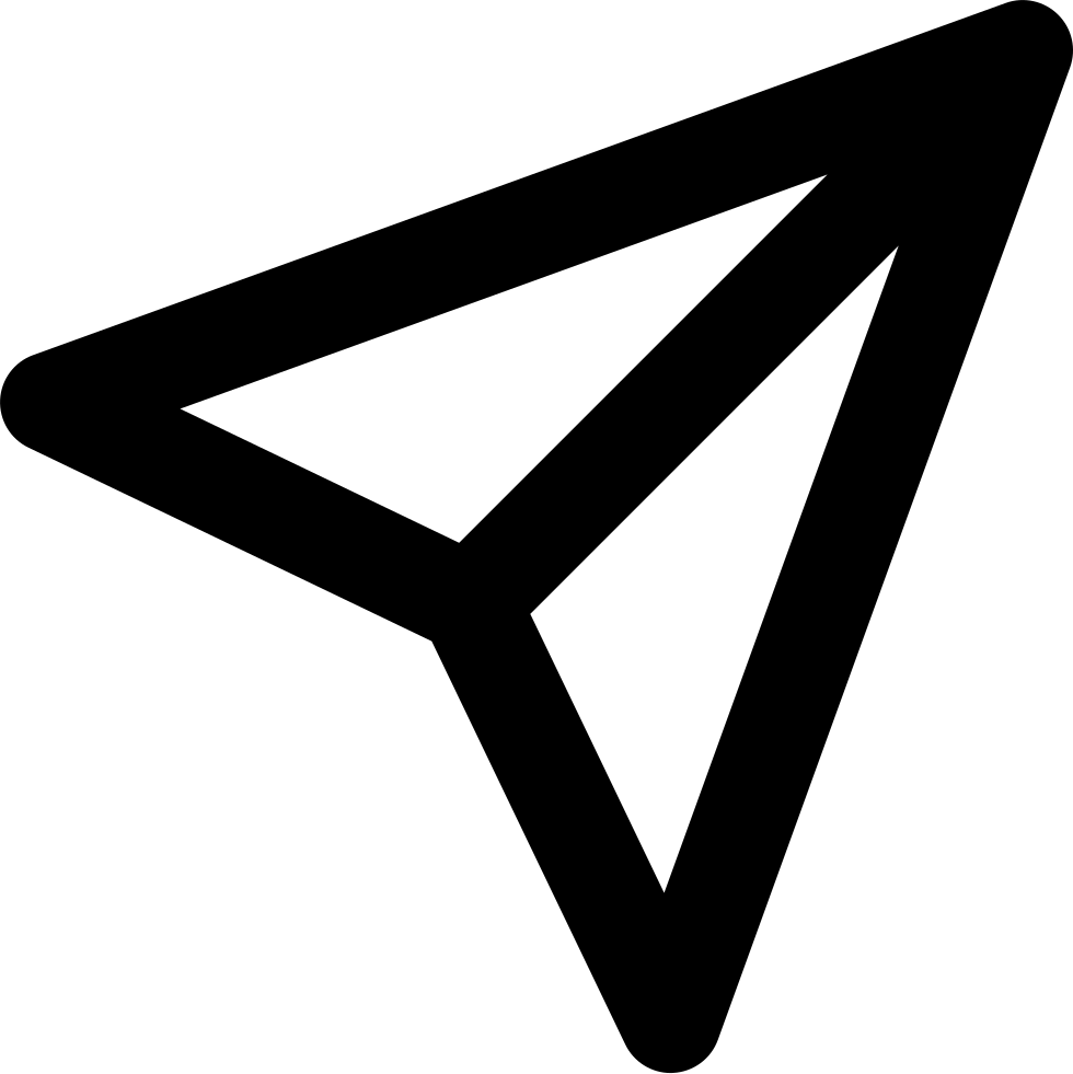 Airplane Folded Paper Shape - Icon (980x981), Png Download