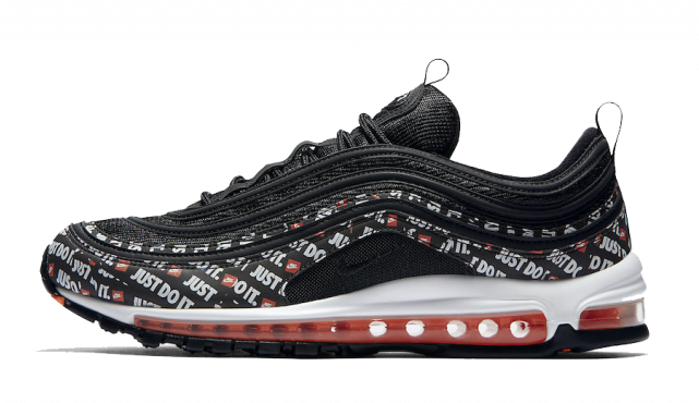 Nike Air Max 97 Just Do It Black (640x640), Png Download