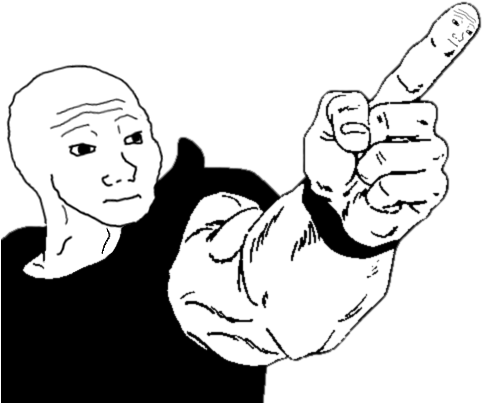 Kenshiro Wojak - Wojak Fist Of The North Star (485x409), Png Download