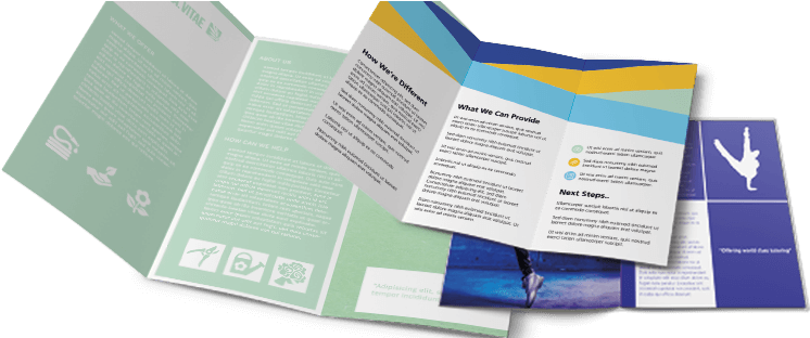 Folded Flyer (783x311), Png Download