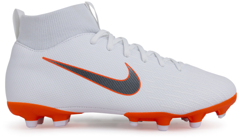 Nike Kids Mercurial Superfly 6 Academy Gs Mg White/metalic - Nike Mercurial Vapor (500x391), Png Download