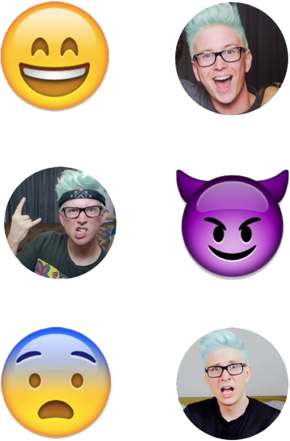 Theme By Rickerlr - Emoji - Lächeln-geschlossene Augen Taschenspiegel (500x691), Png Download