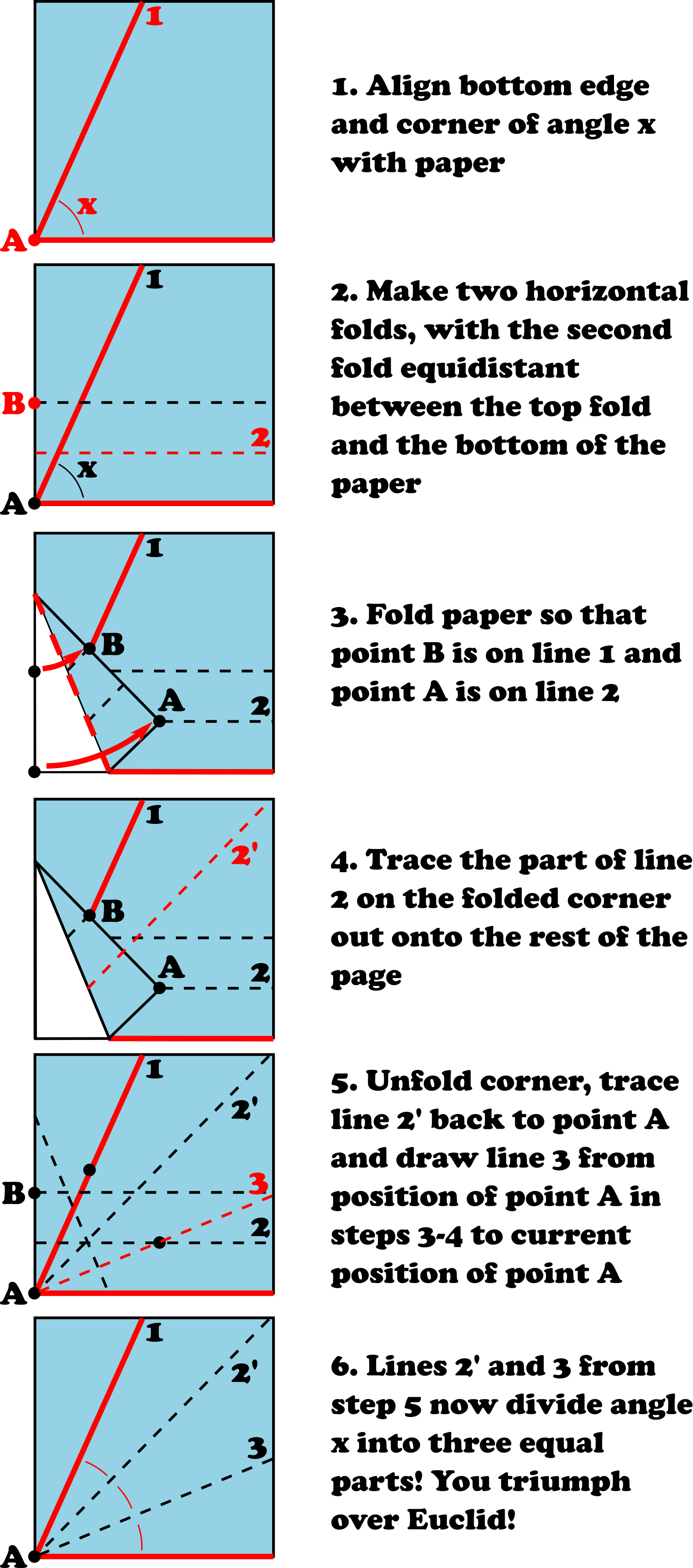 Origami Trisect Angle - Secret Santa Poster (1579x3572), Png Download