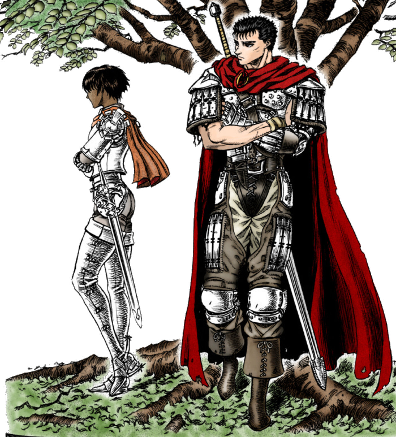 “casca & Guts - Guts And Casca Colour (1280x1413), Png Download