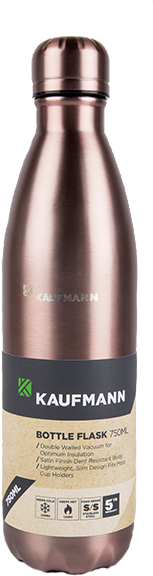 35420 Flask 700ml Bottle Steel Rose Gold - Kaufmann Flask Bottle - Stainless Steel - Pink Diamond (600x600), Png Download