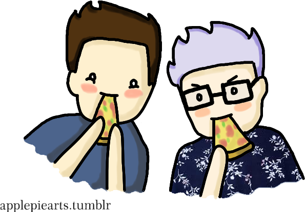 Tyler Okley & Troye Sivan <3 We All Ship This So Hard - Cartoon (688x506), Png Download
