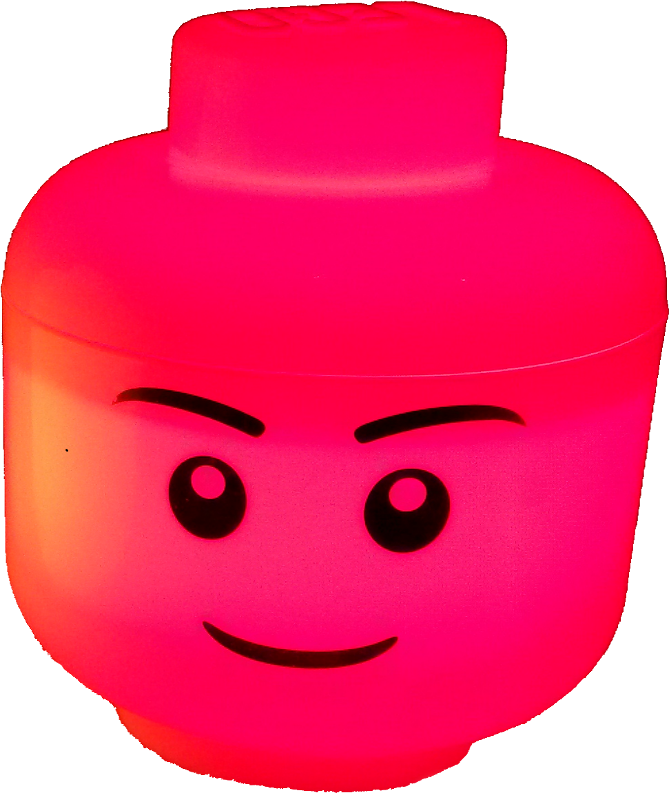 Lego Head Red - Smiley (1221x1275), Png Download