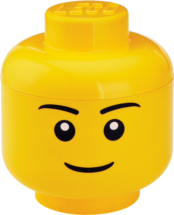 Lego Storage Head ,boy, , Large - Lego Storage Head Small Boy (737x921), Png Download