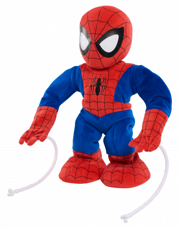 Swing & Sling Spider-man - Spider-man Swing & Sling Plush (369x470), Png Download