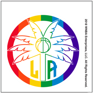 Los Angeles Sparks Pride Decal - Los Angeles (360x480), Png Download
