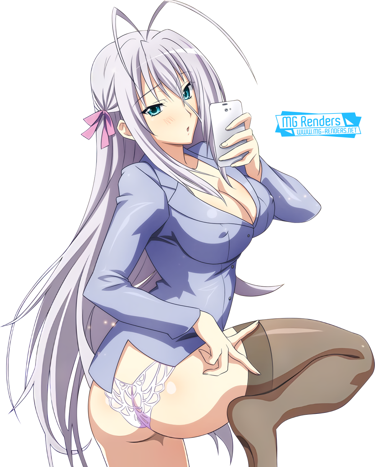 High School Dxd - High School Dxd Hentai Rossweisse (1207x1502), Png Download
