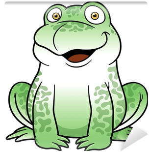Vector Illustration Of Cartoon Frog Wall Mural • Pixers® - Stock Photography (400x400), Png Download