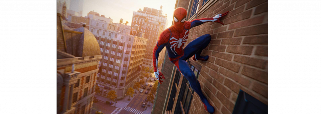 Aside From The Gameplay Mechanics, It's The Little - Marvel's Spider Man 4k (1024x364), Png Download