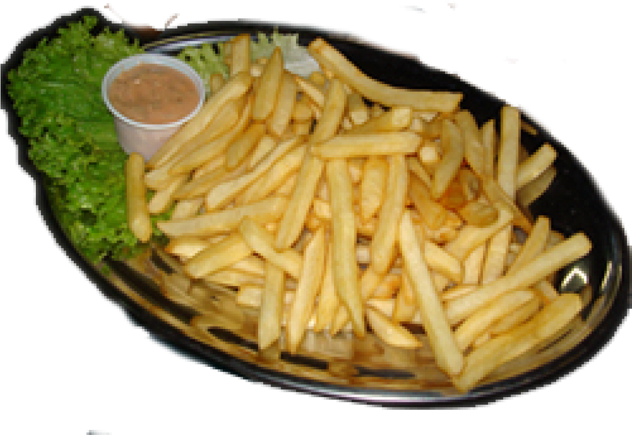 Batata Frita Com Molho Rosê - Batata Frita E Molho (1233x892), Png Download