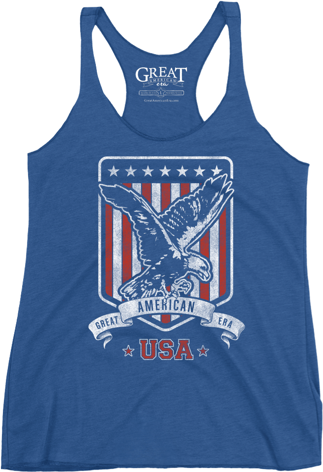 Usa Eagle - Gangsta Aunt Tank Top. Racerback Workout Tank. Aunt (680x978), Png Download