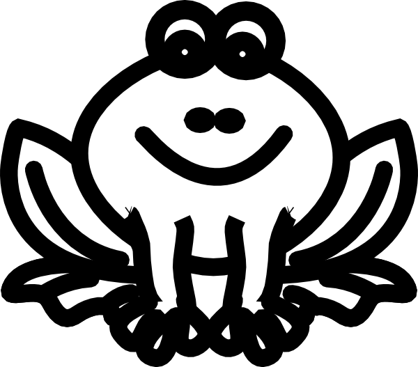 Frog Outline Picture Clip Art - Ezballstamp Golf Ball Stamp Marker, Red (600x527), Png Download
