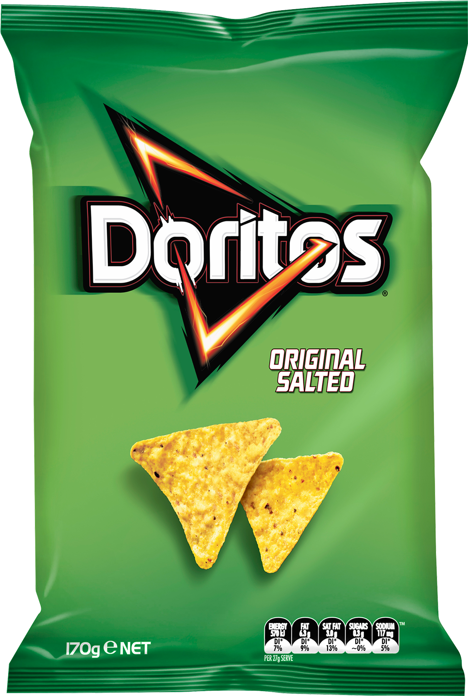 Doritos Original Corn Chips 170g - Original Doritos (1600x2000), Png Download