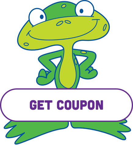 Kandoo Frog - Get Coupons - Coupon (436x476), Png Download