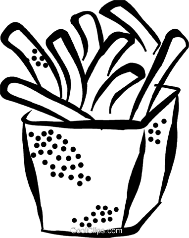 French Fries Royalty Free Vector Clip Art Illustration - Illustration (382x480), Png Download