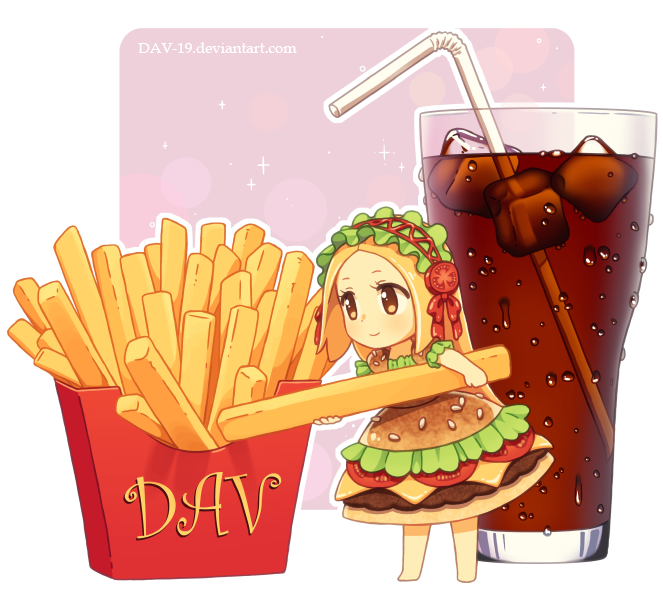 Download Chino Hambúrguer, Refrigerante E Batata Frita - Anime Girls Fast Food PNG Image with No Background Download Chino Hambúrguer, Refrigerante E Batata Frita - Anime Girls Fast Food PNG Image with No Background