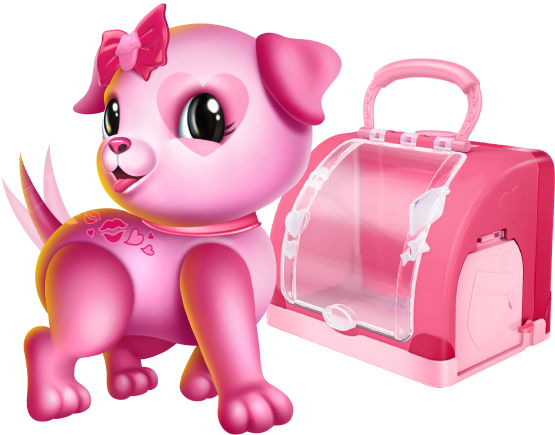 Puppy Lovely - Cartoon (575x475), Png Download