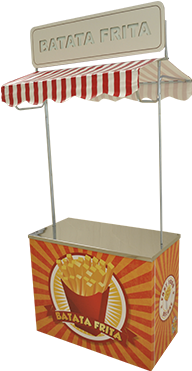 Barraca De Batata Frita Com Painel Led - French Fries (500x400), Png Download