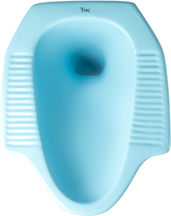 Sky Blue Squatting Pan - Kloset Jongkok Png (900x900), Png Download