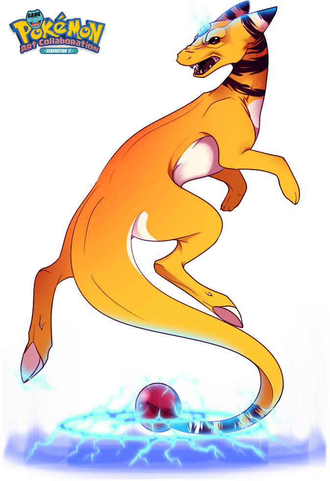 Ampharos Used Magnet Rise By Tigryph - Cartoon (673x981), Png Download