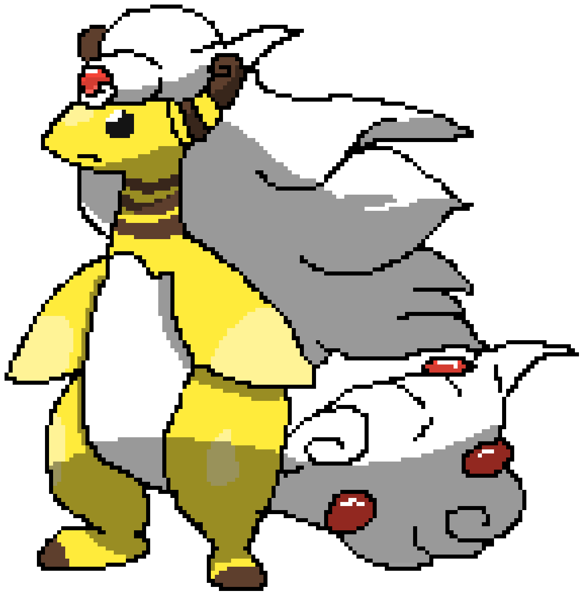 Mega Ampharos - Ampharos (1200x1200), Png Download
