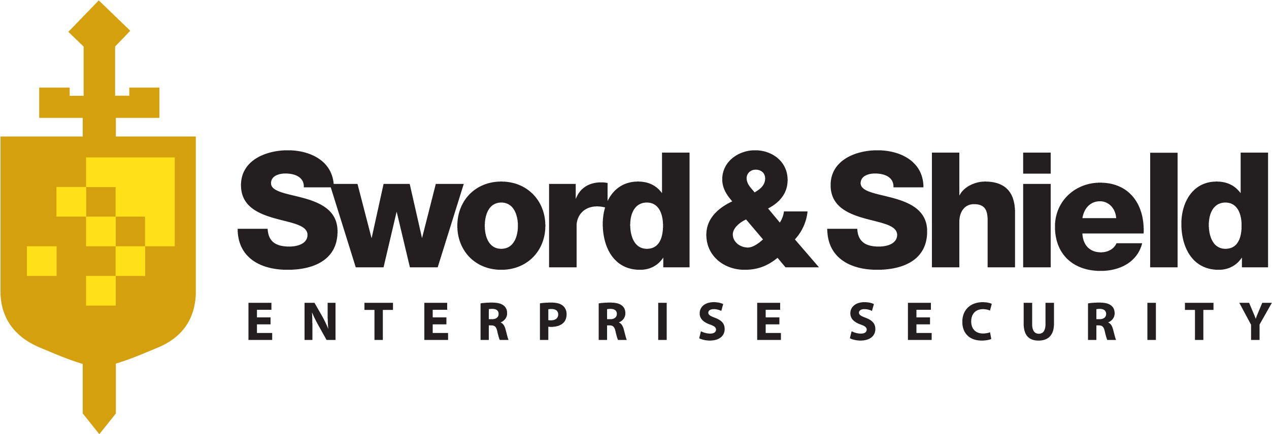 June Lunch With Sword And Shield - Sword And Shield Security Logo (2518x855), Png Download