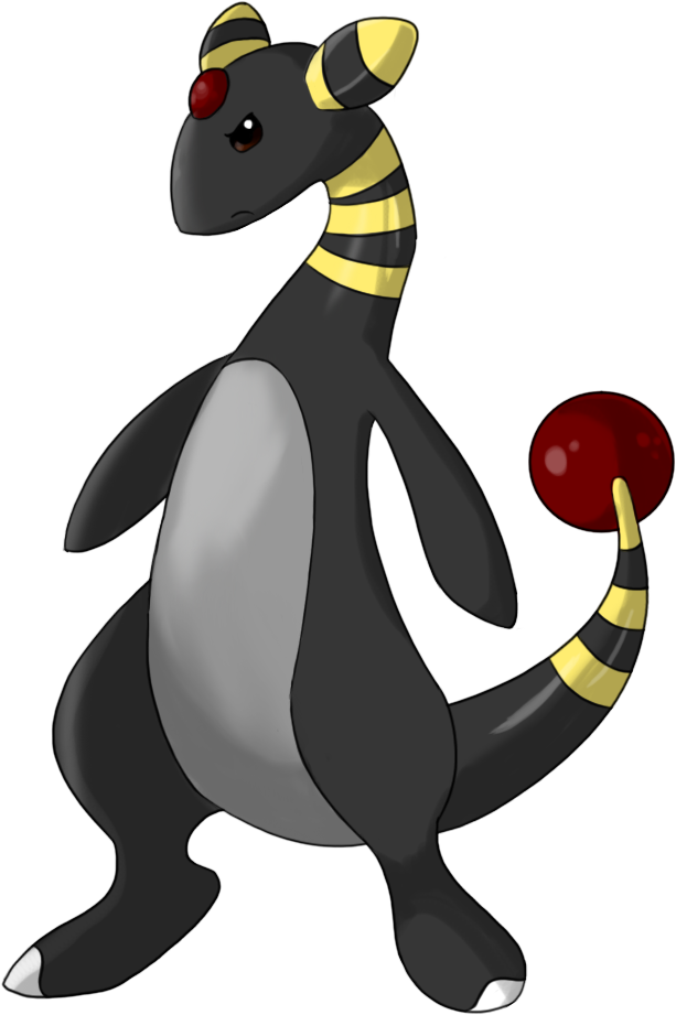 Rylis The Melanistic Ampharos - Cartoon (613x921), Png Download