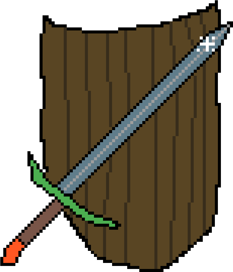 Sword And Shield - Plank (1200x1200), Png Download