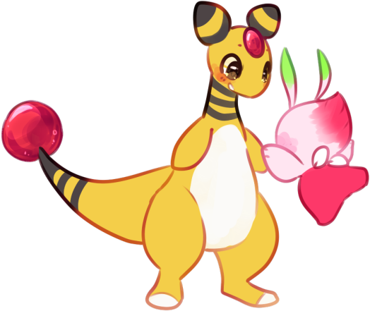 Could I Have A Celebi And A Ampharos Love Your Blog - Cartoon (540x458), Png Download