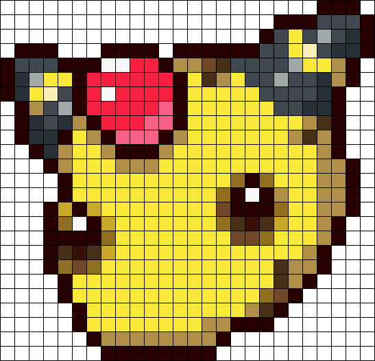 Pokemon Ampharos Trozei Perler Bead Pattern / Bead - Ampharos (547x526), Png Download