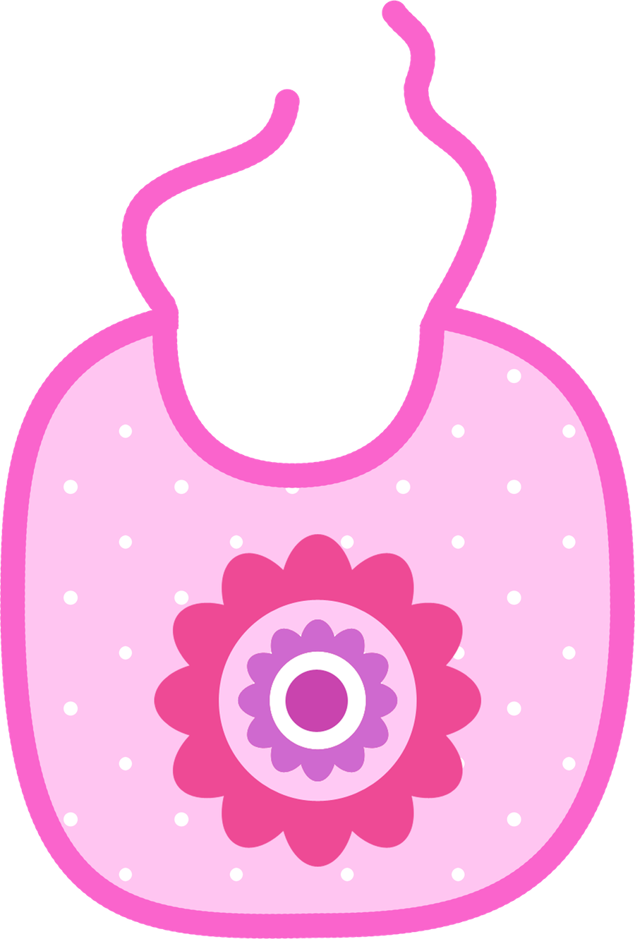 Clip Art Library Library Bib Clip Cute Diy Baby - Niña Bebe Dibujo (900x1331), Png Download