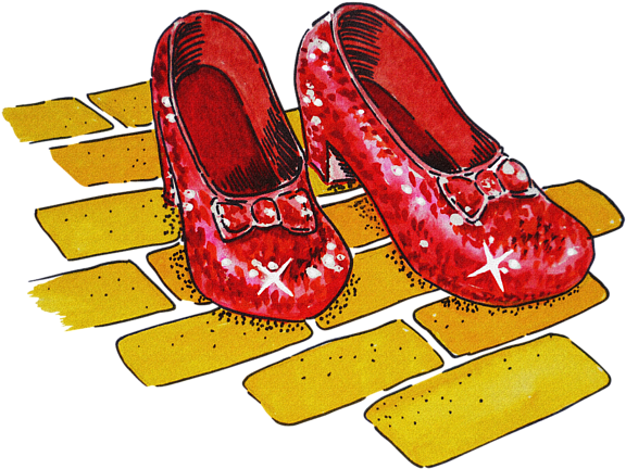 Bleed Area May Not Be Visible - Ruby Slippers The Wizard Of Oz (600x600), Png Download