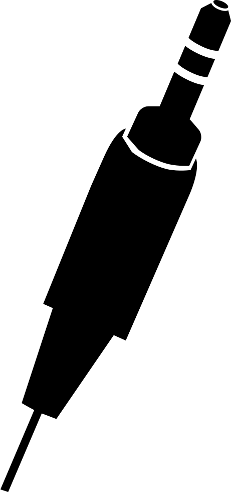 Music Jack Connecting Cord Comments - Sticker Seringue (461x980), Png Download