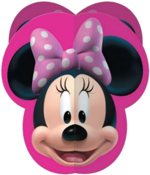 Minnie Mouse 3d Hanging Decoration - Minnie Mouse Pull Ribbon String Pinata (350x401), Png Download