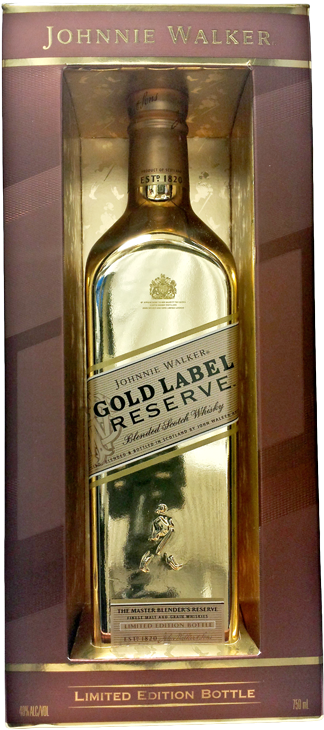 Johnnie Walker Gold Reserve Label - Johnnie Walker Gold Label Reserve Blended Scotch Whisky (450x788), Png Download