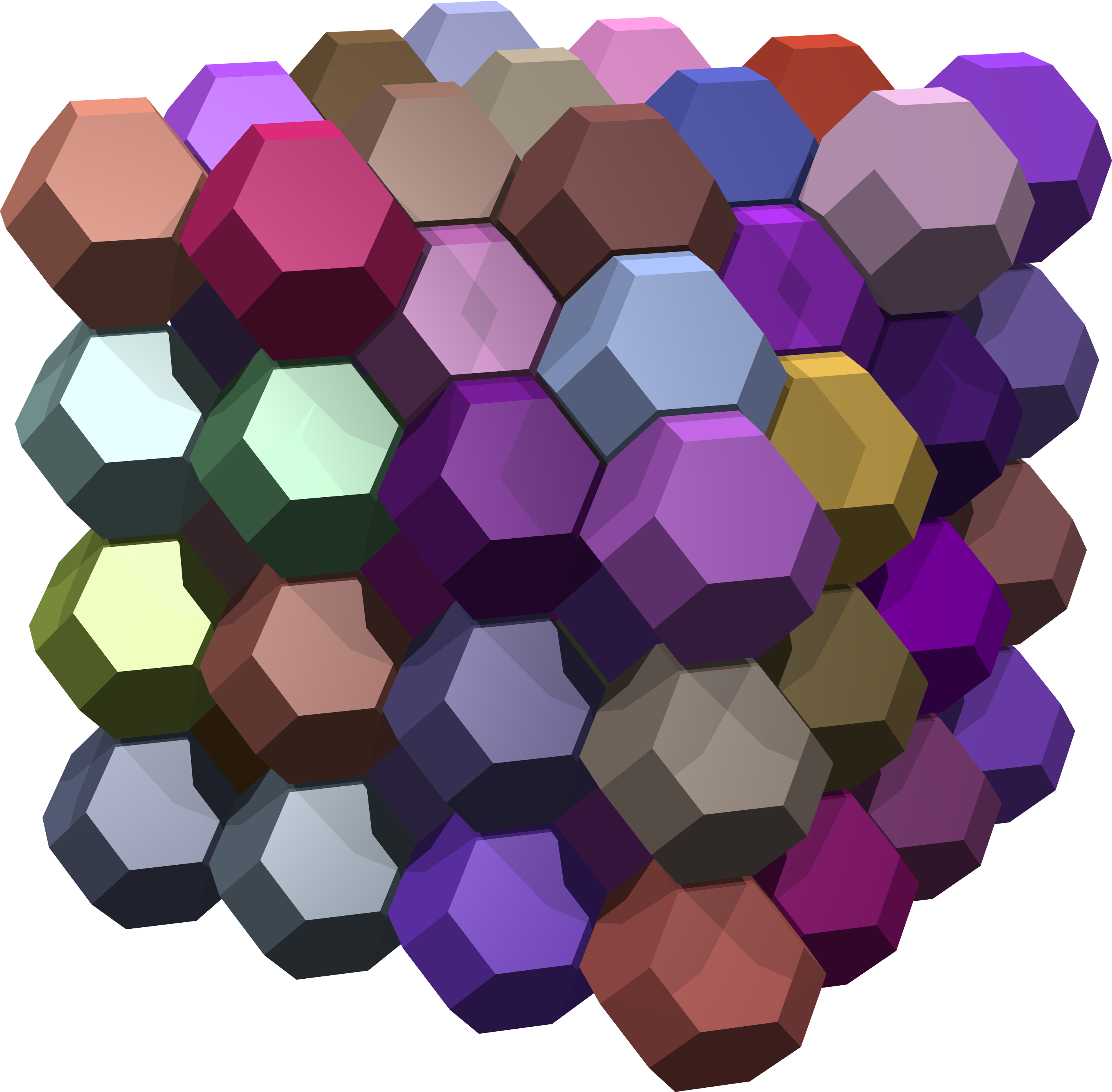 Truncated Octahedra - Truncated Octahedron Mesh (3000x3000), Png Download