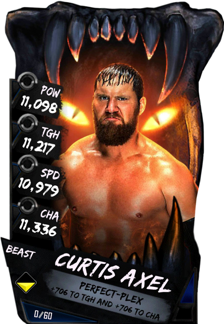 Uncommon Supercard Curtisalex S4 21 Summerslam18 (733x1158), Png Download