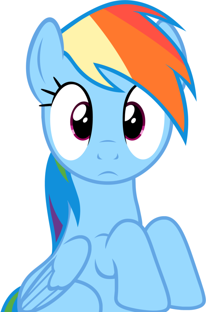 <, 28 Pranks Later, Artist - Rainbow Dash Looking At You (675x1024), Png Download