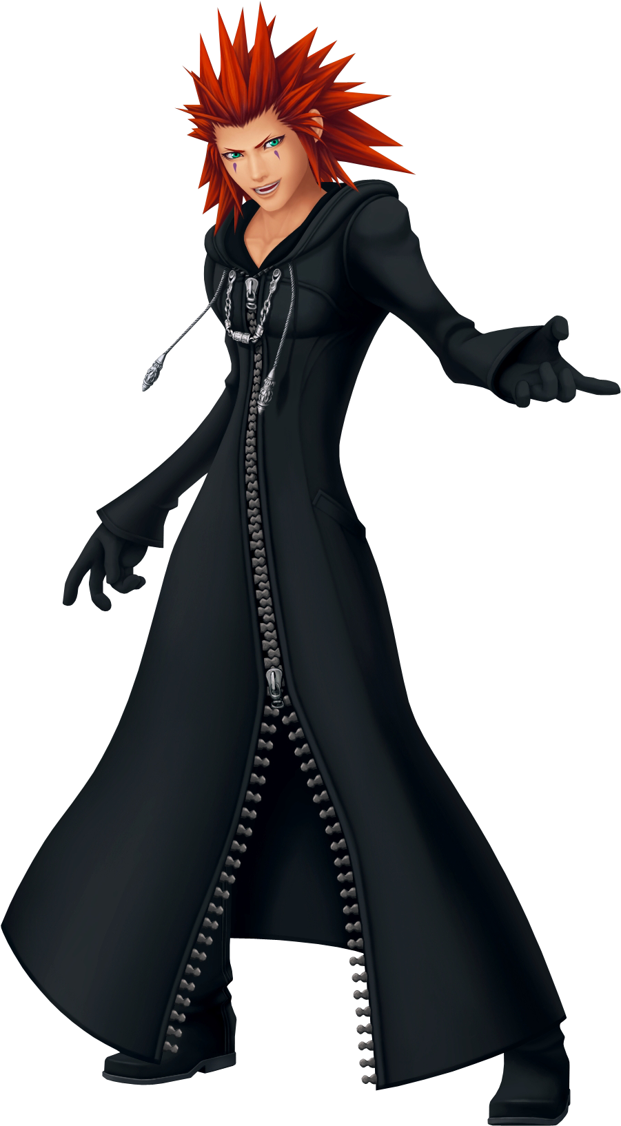 Axel 3 Khd - Kingdom Hearts Axel Png (984x1700), Png Download