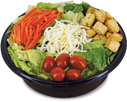 Garden - Little Caesars Salad (600x545), Png Download
