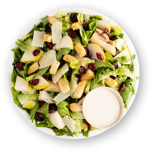 Autumn Caesar Salad - Menu (612x535), Png Download